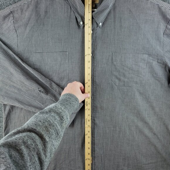 Wear Guard For Work Button Up Shirt 3XL Cotton Polyester Gray Check Adult Men - Picture 3 of 16
